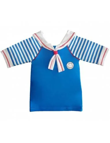 T shirt anti uv bébé mixte Le Petit Prince bleu col marin